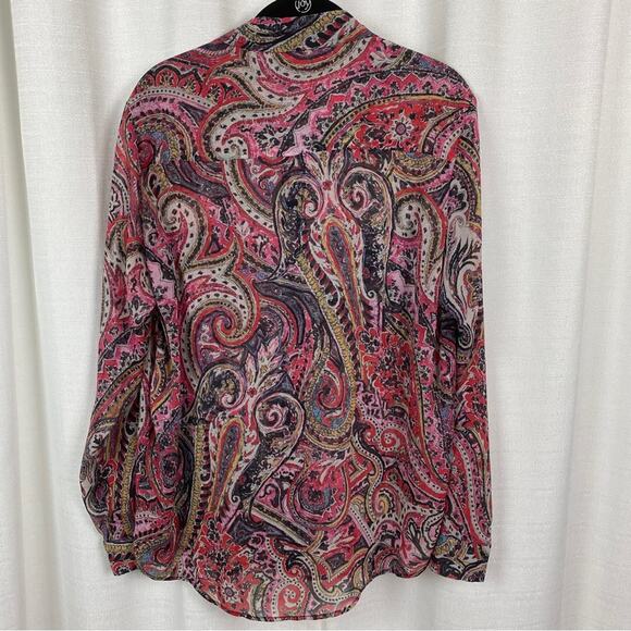 The Kooples Multicolor Paisley Blouse - Picture 9 of 11